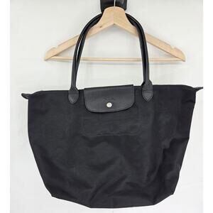 Longchamp Le Pliage 1899089556 Nylon Tote Handbag, Size L Black